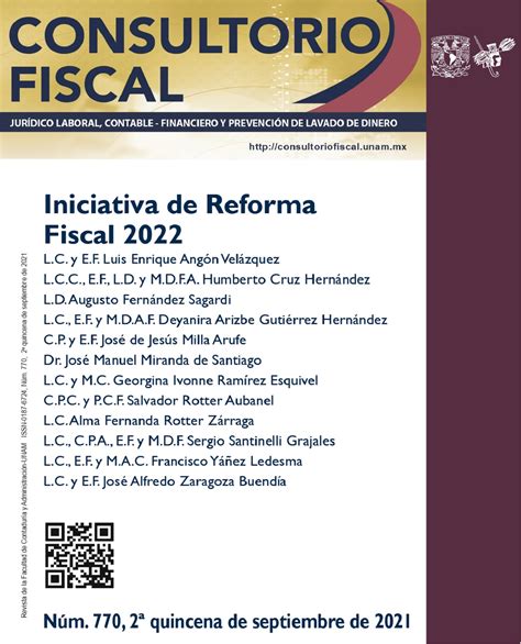 Principales Propuestas De Reforma Al Código Fiscal De La Federación En