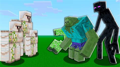 Iron Golem Vs Mutant Monsters In Minecraft YouTube