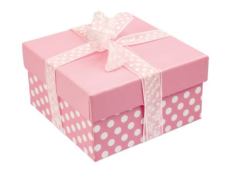 Pink Polka Dot Universal Gift Box - cooksongold.com