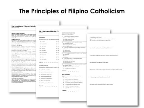 The Principles of Filipino Catholicism | Made By Teachers