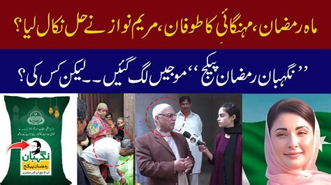 Inflation Ahead Of Ramadan Nigehban Ramzan Package Maryam Nawaz Youtube