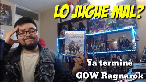 Creo que lo jugué mal Ya terminé God of War Ragnarök una total Obra