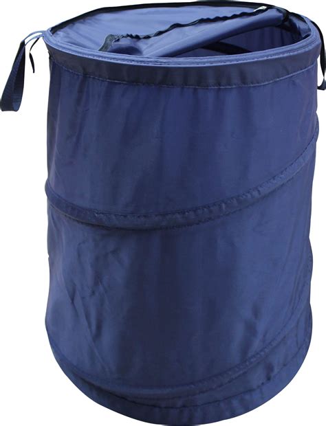 Mainstays Polyester Spiral Pop Up Laundry Hamper With Zipper Lid