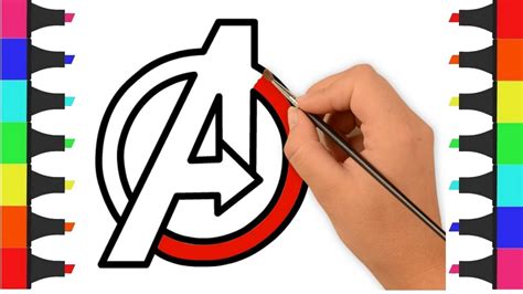 Avengers Logo Coloring Page - 288+ Popular SVG File