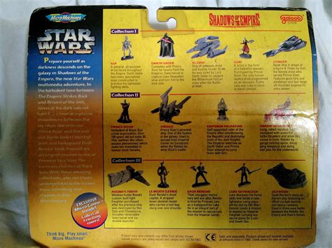 Vintage Galoob Star Wars Micro Machines Vehicle Set Shadows Of The