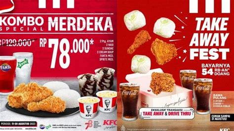 Promo KFC Hari Ini Cuma Rp78 Ribuan Dapat Paket Kombo Spesial Isi