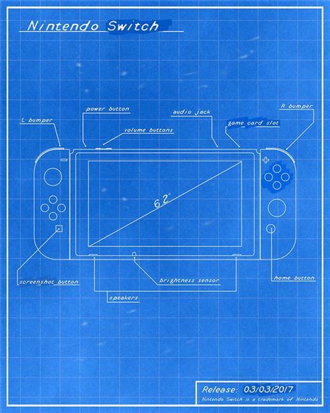 Image Result For Nintendo Switch Blueprint Consolas Videojuegos