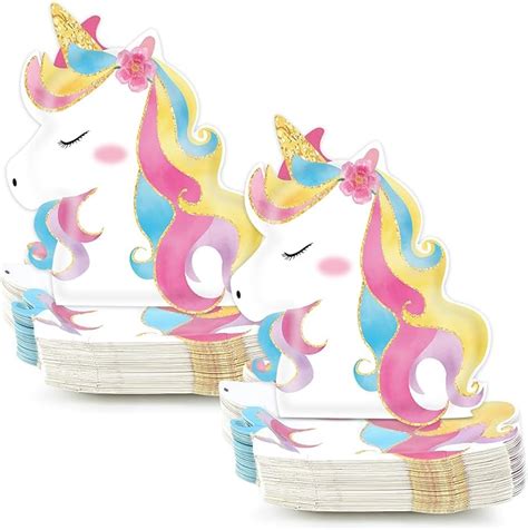 Platos De Papel De Unicornio Para Fiesta De Cumplea Os Con Tem Tica