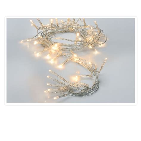 GUIRLANDE LUMINEUSE 80 LEDS 8M BLANC CHAUD Cdiscount Maison