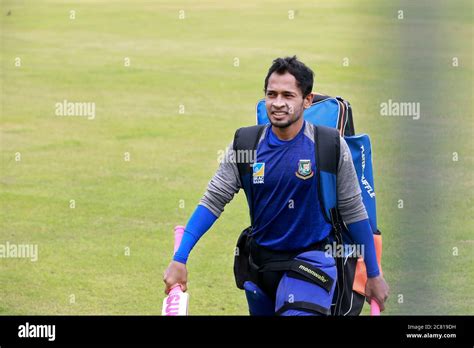 Dhaka, Bangladesh - July 19, 2020: Mushfiqur Rahim, undergo individual ...