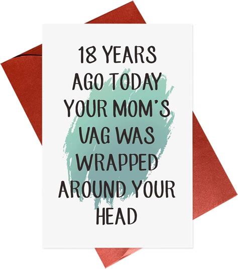 Funny 18th Birthday Card 18 Years Birthday Cards Office Products