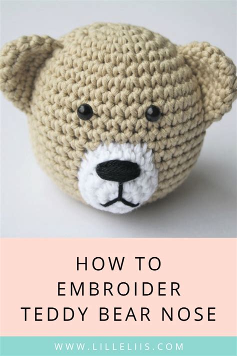 How To Stitch Teddy Bear Nose Amigurumi And Crochet Tutorials Lilleliis