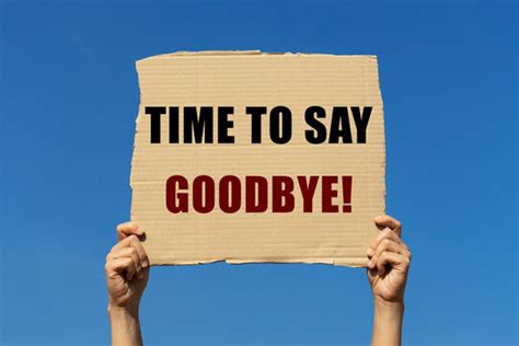 Saying Goodbye Images