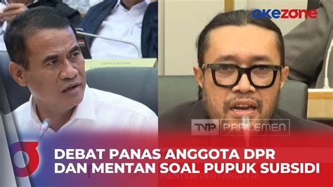 Anggota DPR Cecar Mentan Soal Pupuk Subsidi Singgung Presiden Hanya