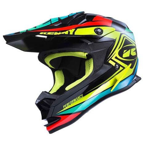 Casco De Motocross Kenny Outlet Performance Negro Amarillo Fl Or