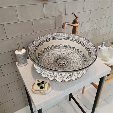 Ceramic Unique W B Wash Basin Bathroom Vessel Sink Above Countertop