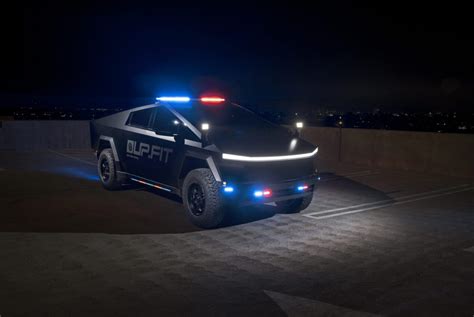Tesla Cybertruck Police Cruiser Deployed In Greenfield Ca