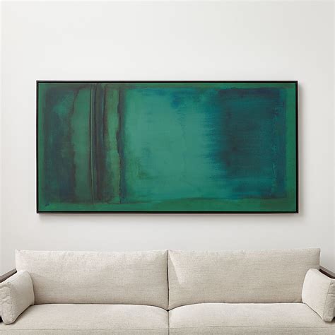 Emerald Framed Reproduction Abstract Wall Art Print 38 X74 By Susan Stone Reviews Crate