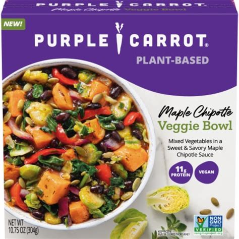 Purple Carrot Maple Chipotle Veggie Bowl Vegan Frozen Meal, 10.75 oz ...