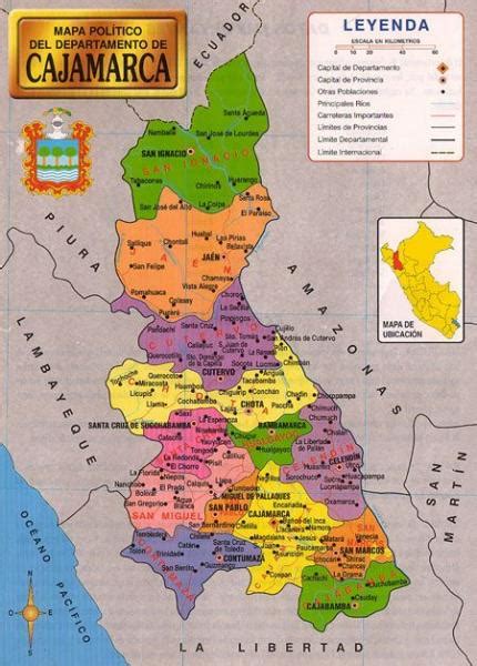 Print Map Quiz Mapa de Cajamarca sociología Cuarto grado