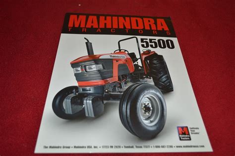 Mahindra 5500 Tractor Dealer S Brochure Yabe12 Ebay