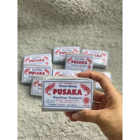 Jual Terasi Udang Cap Pusaka 1000 Udang Rebon Asli Shopee Indonesia