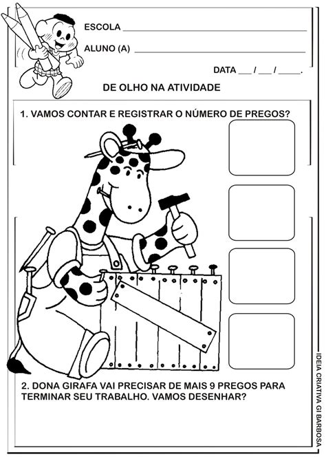 Atividade Educa O Infantil Matem Tica Animais