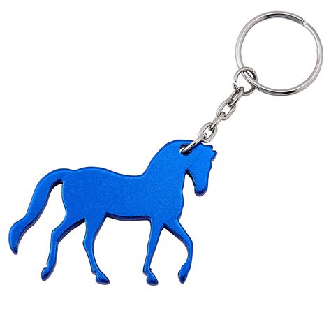 Blue Prancing Horse Key Chain Filly And Co