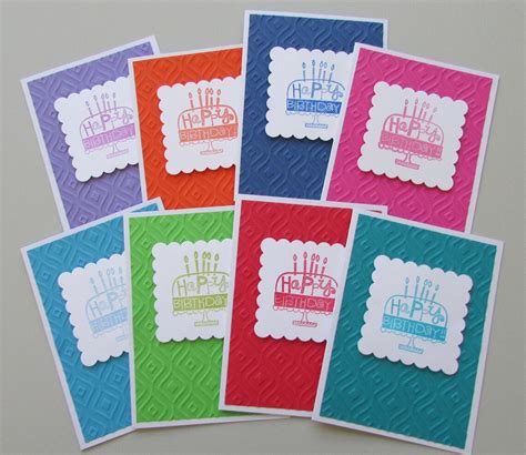 Birthday Cards-embossed Happy Birthday Card Sets Kids Birthday - Etsy