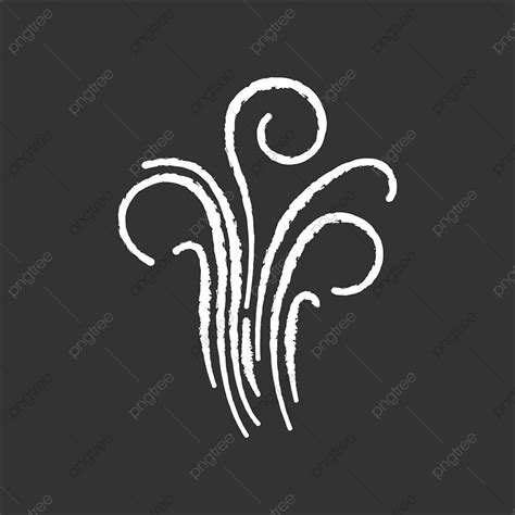 White Chalk Vector Png Images Air Swirl Chalk White Icon On Black