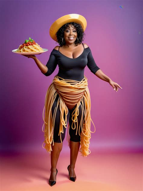 Creative Spaghetti Costume A Unique Portrait Pincel
