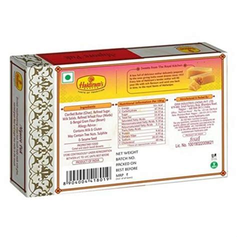 Haldiram S Nagpur Mysore Pak 500 G Pack Of 1 JioMart