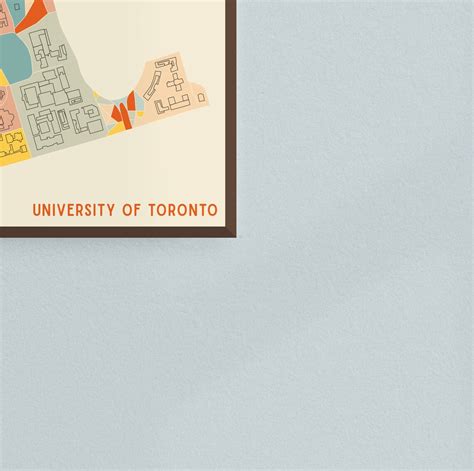 UNIVERSITY of TORONTO Campus Map toronto Canada Fine Art | Etsy