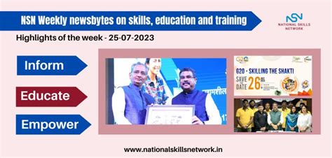 NSN Weekly Newsbytes On Skills Education And Training 25072023