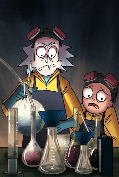 Rick And Morty X Breaking Bad Mashup Art Rick And Morty Season Rick And Morty Watch Rick And