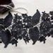 ONE Yard Black Venise Lace Trim With Rose And Leaf By Lacelindsay