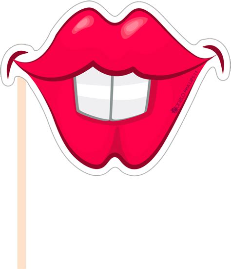 Download Red Lips Photobooth Prop