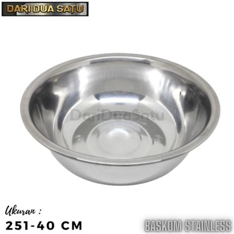 Mangkok Baskom Stainless Steel Cm Lazada Indonesia