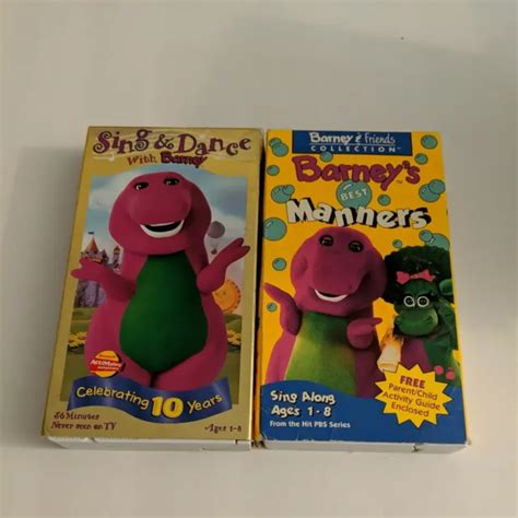 Barney Sing And Dance With Barney Vhs Manners Vhs Picclick Hot Sex Picture