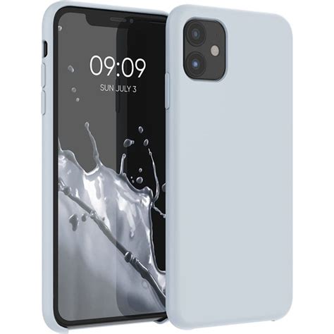 Kwmobile Hard Rubber Case Θήκη Σιλικόνης 4972470 Light Grey Iphone 11