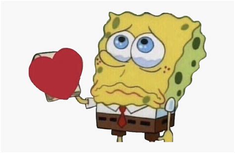 Spongebob Heart Meme Wallpaper / Freetoedit sad broken heart heart red ...