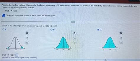 Solved Assume The Random Variable X Is Normally Distribut