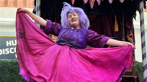 Madam Mim From Disney S The Sword In The Stone Interacts With Guests