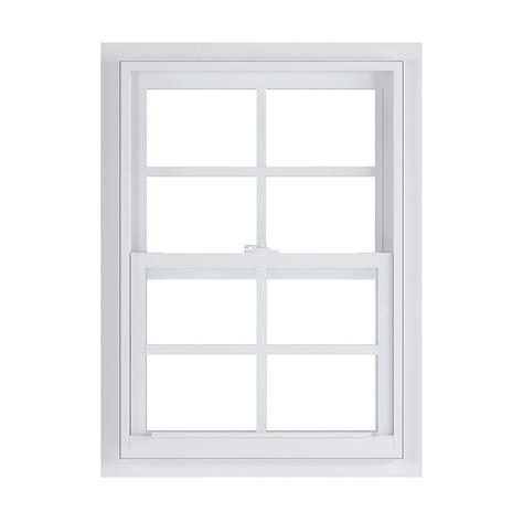 American Craftsman 23375 In X 3525 In 50 Series White Single Hung Low E Argon Glass Vinyl