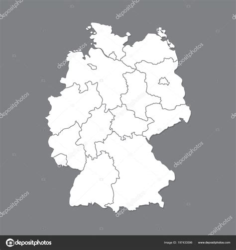 Carte Blanche Allemagne Carte Haute Qualité L allemagne Avec Les