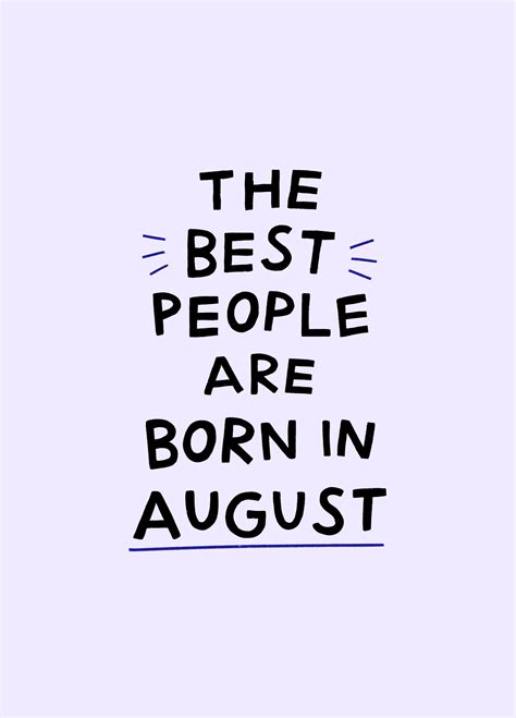 Best People Born In August Birthday Card – Scribbler Cards & Gifts