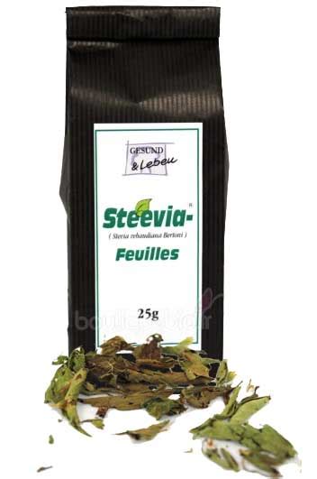 Gesund Leben Stevia en feuilles séchées sachet 25g Boutique bio