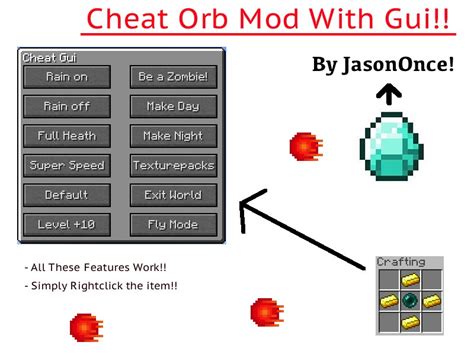 Cheat Orb Mod - Menu With Cheat Options [1.2.5] 1.20.2/1.20.1/1.20/1.19 ...