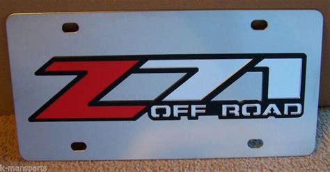 Sell Chevrolet Z Off Road Stainless Steel Vanity License Plate Tag In