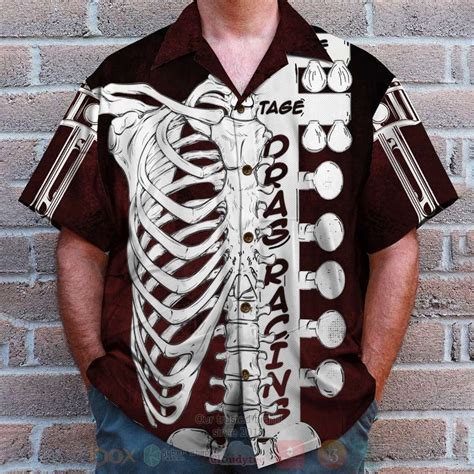 HOT Drags Racing Skeleton Red 3D Tropical Shirt Express Your Unique